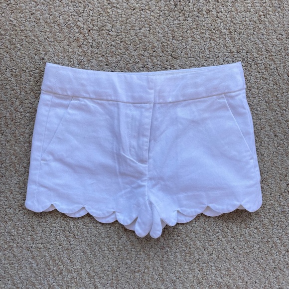 NWT GIRLS J. Crew Crewcuts Scalloped Edge Shorts Size 4 - Picture 2 of 5